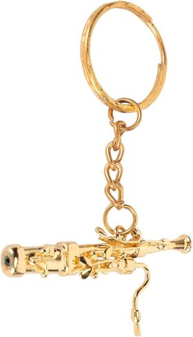 سلسلة مفاتيح على شكل باسون رائع من Yosoo، حجم مصغر بمادة نحاسية، عشاق الموسيقى الرائعين، قلادة زخرفية جميلة in Kuwait