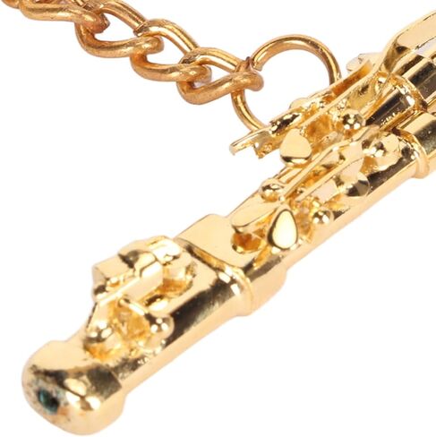 سلسلة مفاتيح على شكل باسون رائع من Yosoo، حجم مصغر بمادة نحاسية، عشاق الموسيقى الرائعين، قلادة زخرفية جميلة in Kuwait