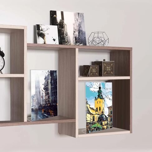 إطارات صور أكريليك مقاس 4 × 6، مجموعة مكونة من 6 إطارات شفافة من الأكريليك الشفاف بدون إطار هدية لعرض سطح المكتب، أو صورة قائمة رأسية أو حامل لافتة عرض مع إدراجات للمكتب المنزلي in Kuwait
