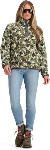 Obermeyer Boulder Fleece Women’s Top - Polyester Fabric - Double-sided Brushed Fleece - Handwarmer Pockets Fresh Sprigs MD One Size in Saudi Arabia