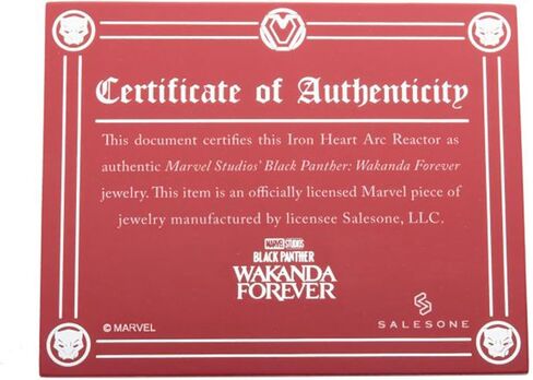 Salesone Official Black Panther Wakanda Forever: Ironheart Chest ARC REACTOR Magnetic PIN 4.5'' in Saudi Arabia