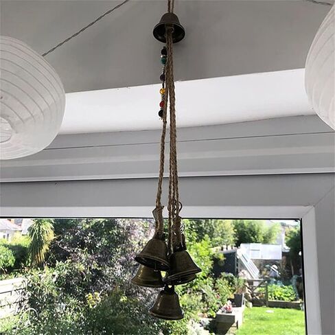 Witch Bells Home Decor, Witchy Room Decor, Door Protection Charm, Magick Witchcraft Supplies, Magic Home Protection Hanging Door Bell, Door Bells Protection CharmPorch, Garden, Window Decor in Saudi Arabia