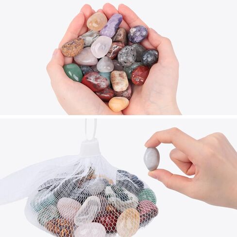 FUTUREPLUSX 1LB أحجار الكوارتز متنوعة، الصخور الطبيعية هبطت الأحجار الكريمة 1-1.2 بوصة رقائق هبطت لتزيين المنزل المزهريات ريكي التأمل in Kuwait