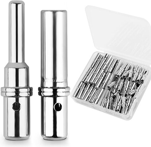 JRready Deutsch DTP Solid Contact Kit,ST6294-050 Turned Contacts Kit Electrical Connectors,50 Pairs Pin& Socket Barrel Style Contacts 12-16 AWG in Saudi Arabia