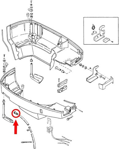A.A Tell Tale Outlet Nipple Fitting for Mercury Outboard - 813613، 22-813613 in Saudi Arabia