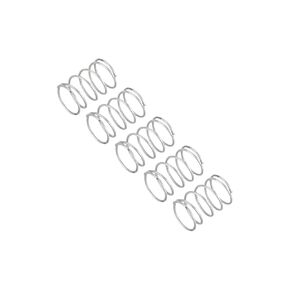 uxcell 5Pcs Compression Spring, Wire Diameter 0.012", OD 0.16", Free Length 0.2" 304 Stainless Steel Coil Mechanical Compressed Spring, Silver