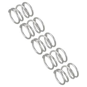 uxcell 5Pcs Compression Spring, Wire Diameter 0.02", OD 0.2", Free Length 0.2" 304 Stainless Steel Coil Mechanical Compressed Spring, Silver