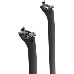 Bike Carbon SeatPost 27.2/31.6mm 400/350mm,Ultralight Carbon Fiber Bicycle Seat Post Bike Cycling Seat Tube for Road Bike Mountain Bike BMX Matte Black