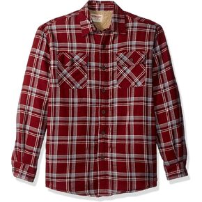 Wrangler Authentics Men's Long Sleeve Sherpa Lined Shirt Jacket