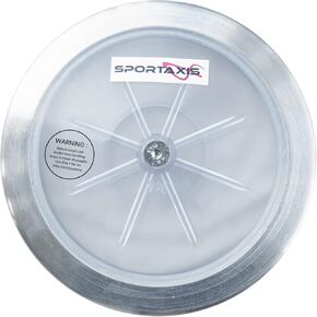 SPORTAXIS Transparent Discus Throw - 1 KG, 83% Rim Weight, Steel Rim - Ideal for Beginners & Intermediates in Track & Field - Enhance Your Discus Throwing Skills – Performance Enhancer