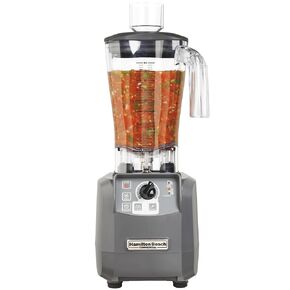 Hamilton Beach Commercial HBF600 Culinary Blender, 3 hp, Variable Speed with Chop Function, 64 oz./1.8 L Polycarbonate Container, 19.98" Height, 8.69" Width, 8.19" Length, Grey
