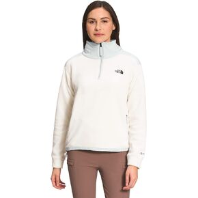THE NORTH FACE Women's Alpine Polartec 200 Quarter Zip Pullover, Gardenia White/Tin Grey, XX-Large in Saudi Arabia