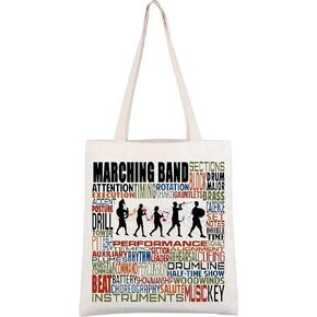 CMNIM Marching Band Gifts حقيبة مستحضرات تجميل فرقة Mom Gifts Band مدرس هدية لمعلم الموسيقى هدية الأداء الموسيقي (Marching Band TB)