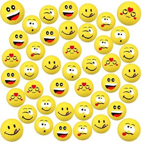 Jerify 40 Pieces Mini Golf Stress Ball Golf Party Favors 1.57 Inch Yellow Foam Golf Practice Balls Sports Stress Balls for Kids Men Women School Carnival Reward, Golf Party Gift Bag Fillers