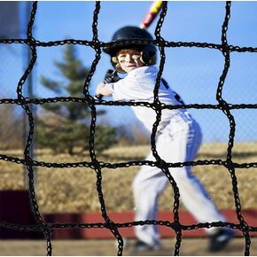 Kapler Baseball Batting Cage Netting, Heavy-Duty Sports Barrier Nets 30x 12ft,Portable Backstop Net Large Replacement Netting for Batting Cage Series