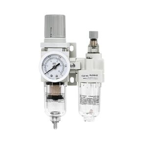 3/8" NPT Pneumatic Air Dryer for Compressor,Water/Oil Trap Separator Air Pressure Regulator with Gauge(0-150psi),Air Compressor Filter Regulator,AC3010-03 Compressor Water Separator