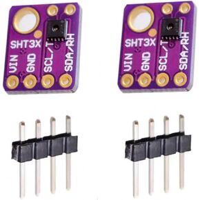 2pcs GY-SHT31-D SHT31-D 3.3V Temperature and Humidity Sensor Module Breakout Digital Output IIC I2C Interface for Arduino
