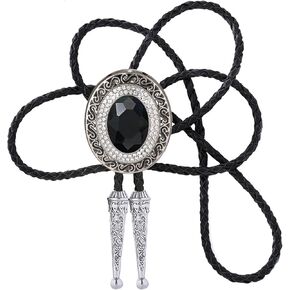 Doitby Western Bolo Tie Cowboy Bolo Ties Rhinestone Necklace Bola Tie for Men Women in Kuwait
