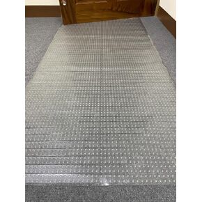 Sweet Home Stores Floor Protector Collection Waterproof Non-Slip Clear Design Indoor Protector Runner Rug for Hallway, Entryway, Patio, 2'2" x 3', Clear