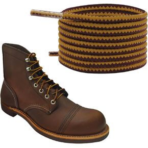 NDTEZUGT 1/8"(3mm) Round Original Boots Shoe Laces, Heavy Duty Durable Shoelaces Strings Replacement for Red Wing Boots