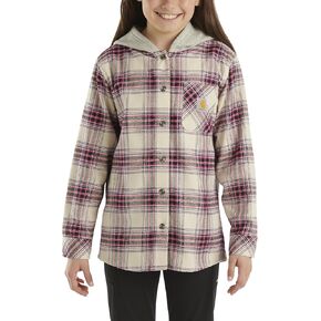 Carhartt Girls' Long-Sleeve Pocket Flannel Shirt