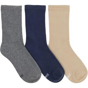 Robeez Formal Unisex Socks - Girls & Boys Dress Socks for Kids/Children - Classic or Crew (3 Pack)