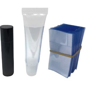 Clear Perforated Shrink Band for Lip Balm Tubes and Lip Gloss Squeeze Tubes (50 Pack)
