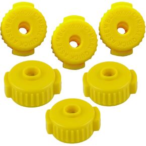 Plastic Drum Cymbal Nuts,Quick-set Cymbals caps for Percussion Drum Kit,Drum Hardware Accessories(Black)
