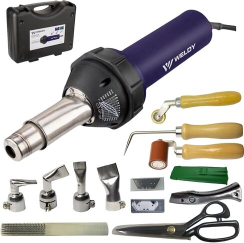 WELDY، 120V1600W لحام بلاستيكي مسدس هواء ساخن ملحقات مختلفة مجموعة أدوات أرضية (مجموعة أدوات مسدس لحام 120 فولت) in Saudi Arabia
