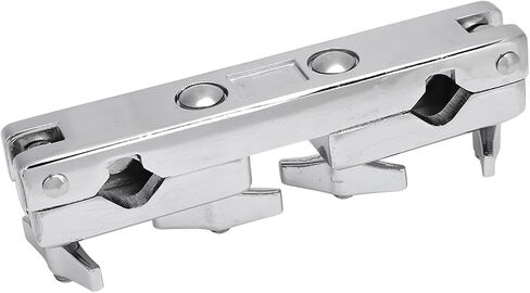 Drum Clamp, 2 Hole Drum Clamp Holder Iron Connecting Clamp Holder Bracket Rod Percussion Drum Set for Cowbell Accessory Bass Drum Cowbell Mount in Saudi Arabia