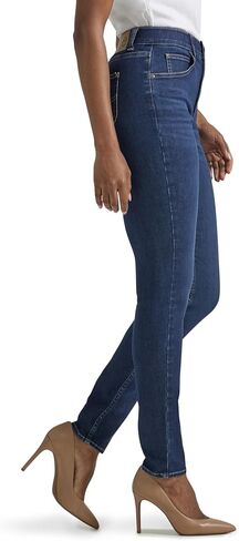 لي/ مارك بنطلون جينز ضيق بخصر مرتفع مريح للغاية مع حركة مرنة للنساء in Kuwait