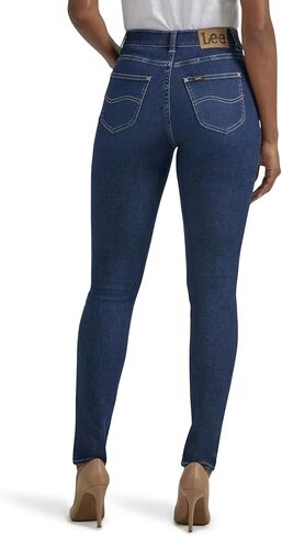 لي/ مارك بنطلون جينز ضيق بخصر مرتفع مريح للغاية مع حركة مرنة للنساء in Kuwait