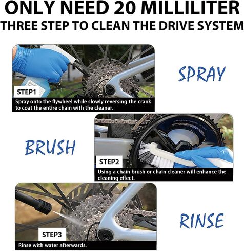 Prime Deals Bike Cleaner Spray Chain Degreaser: Drivetrain ＆ Brake Wash for Bicycle 350ML,Neutral Detergent, No Damage to Bike Body in Saudi Arabia