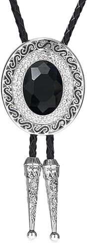 Doitby Western Bolo Tie Cowboy Bolo Ties Rhinestone Necklace Bola Tie for Men Women in Kuwait
