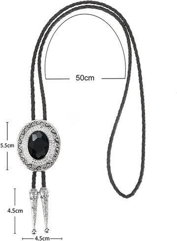 Doitby Western Bolo Tie Cowboy Bolo Ties Rhinestone Necklace Bola Tie for Men Women in Kuwait