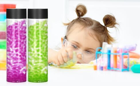 STARSIDE 12 عبوة 13.6 أونصة (400 مل) زجاجات مياه بلاستيكية قابلة لإعادة الاستخدام مع أغطية سوداء كبيرة الحجم، زجاجات حسية شفافة، زجاجات عصير فارغة مانعة للتسرب لتخزين عصير المشروبات والشاي والحليب in Kuwait