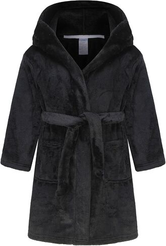 Fraprasty Boys Fleece Robe Hooded Toddler Soft Bathrobe Pajamas Sleepwear for Kids Girls 2-16 Years in Kuwait