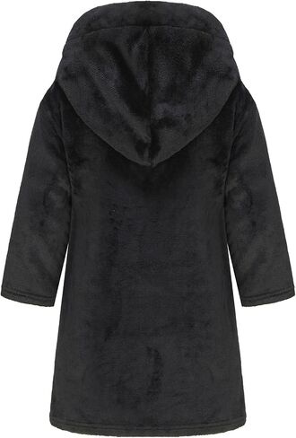 Fraprasty Boys Fleece Robe Hooded Toddler Soft Bathrobe Pajamas Sleepwear for Kids Girls 2-16 Years in Kuwait