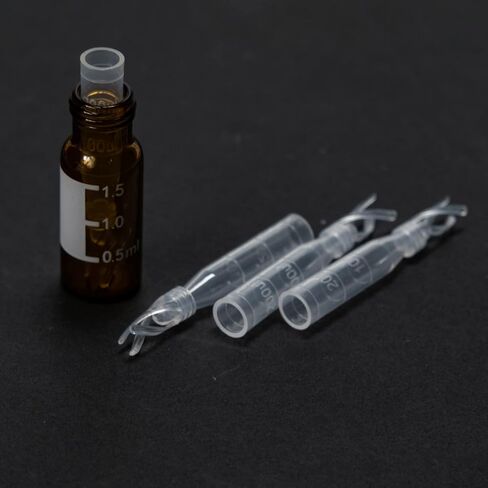 قاعدة مخروطية 340ul مع إدراج Polyspring Micro HPLC GC Vial PP لقارورة عينة تلقائية 2 مل، بولي بروبيلين، 6 * 29 مم، عبوة من 100 in Kuwait