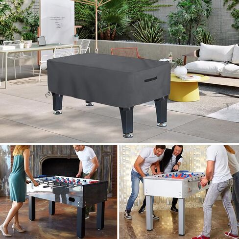Football Game Table Cover,Heavy Duty Soccer Table Cover,Waterproof Outdoor Foosball Table Cover,Dustproof Fade-Resistant Uv-Resistant Soccer Game Table Cover(52x39x20inches) in Kuwait