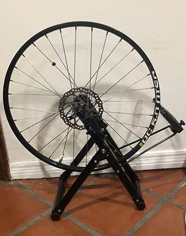 GOTOTOP Wheel Truing Stand, Tire Truing Stand, Foldable Home Mechanic Truing Stand Suitable for 16" - 29" Wheels, Professional Rim Maintenance Tool,Black in Saudi Arabia