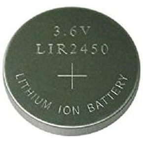 New 2 x Rechargeable LIR2450 LIR 2450 3.6V Button Cell