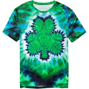 MAIHUN Mens St Patricks Day Shirts St Paddys Four Leaf Clover Shirt Shamrock Irish Holiday Tshirt