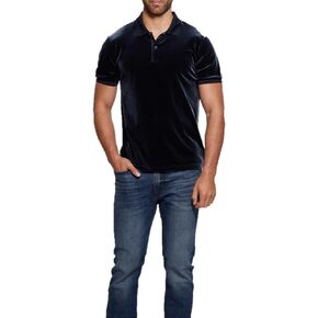GUESS Men's Short Sleeve Rio Liquid Velvet Polo