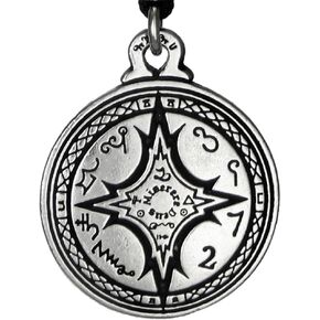 Pewter Talisman For Mastery of the Magical Arts Pendant - 1.25 Inch Diameter