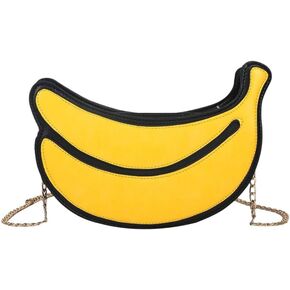 Strawberry Purse Handbag Leather Chain Bag Crossbody Bag Cute Novelty Fruit Shape Shoulder Bag Wallet for Women Girls