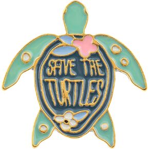 Karma,Enamel Pins, Cute Enamel Pins for Backpacks, Jackets, Hats and Bags, Turtle