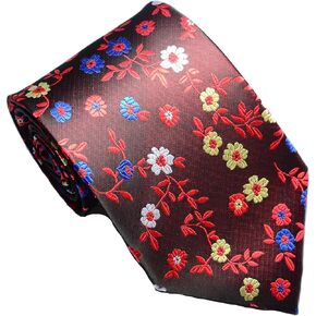New Classic Florals JACQUARD WOVEN Silk Men's Tie Necktie
