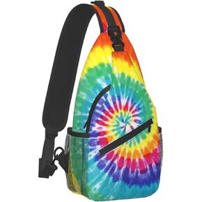 Red Rose Flower Sling Bag for Men Women Crossbody Chest Backpack Lightweight Daypack Fashion Shoulder Bags for Travel Hiking Biking Climbing Runner