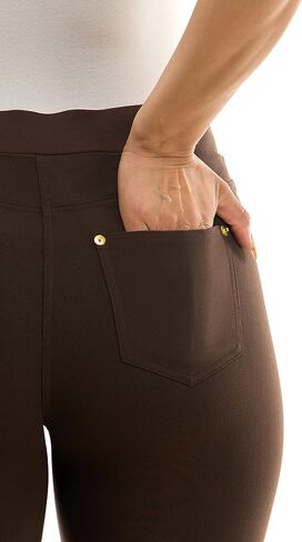 Zac & Rachel Women's Pull on Ankle Pant with Pocket Studs in Saudi Arabia